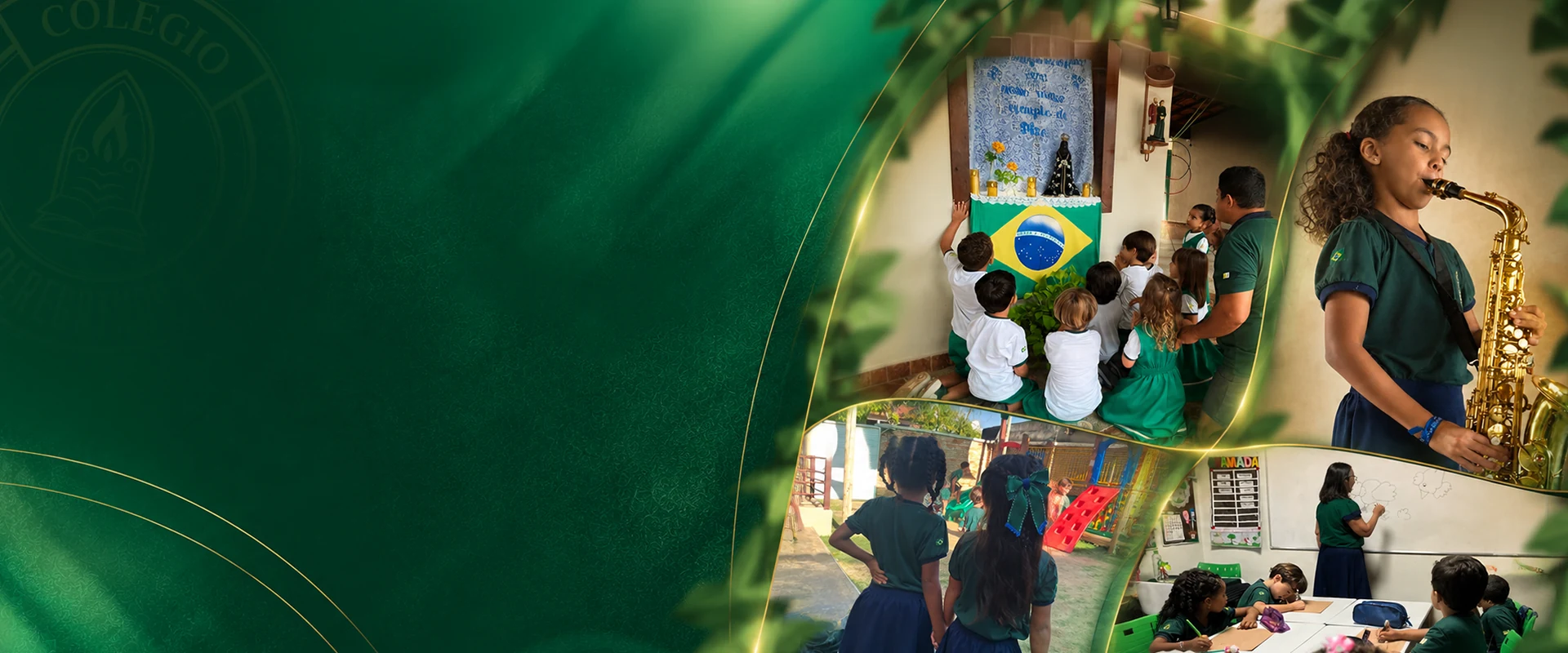 Alunos do Colégio Peregrinos em atividade escolar