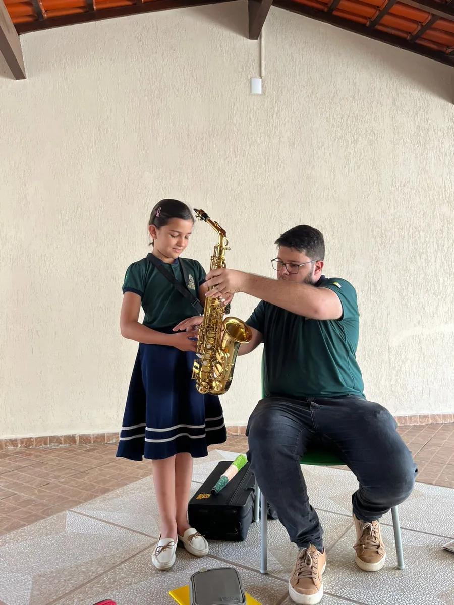 Alunos do Colégio Peregrinos em atividade pedagógica